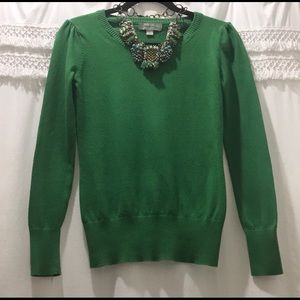 Merona long sleeve green sweater shirt S
